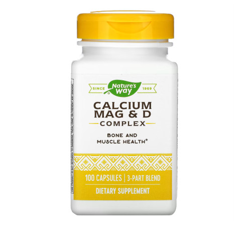 Calcium-Magnesium-Vitamin D Nature's Way - 100 caps Calcium-Magnesium-Vitamin D Nature's Way - 100 caps