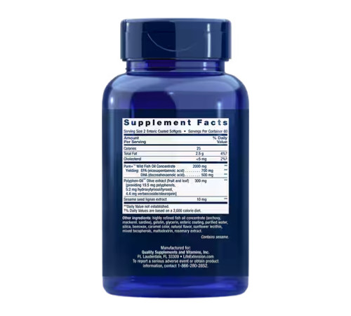 Супер омега Super Omega-3 EPA/DHA Fish Oil, Sesame Lignans & Olive Extract - 120 капсул Супер омега Super Omega-3 EPA/DHA Fish Oil, Sesame Lignans & Olive Extract - 120 капсул