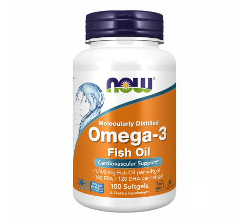 Рибячий жир Omega-3 1000мл - 100 капсул Рибячий жир Omega-3 1000мл - 100 капсул