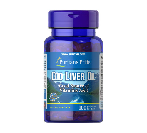 Жир печінки тріски Cod Liver Oil 415мг - 100 капсул Жир печінки тріски Cod Liver Oil 415мг - 100 капсул
