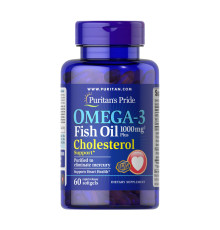 Рибячий жир Omega-3 Fish Oil Plus Cholesterol Support - 60 капсул