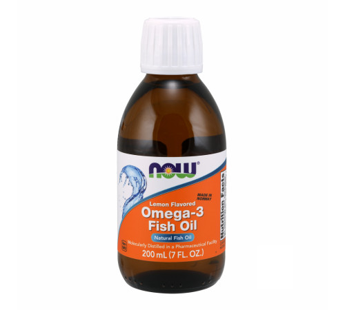 Omega-3 Fish Oil Lemon Now Foods - 200 ml (7 oz) Omega-3 Fish Oil Lemon Now Foods - 200 ml (7 oz)