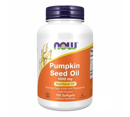 Pumpkin Seed Oil Now Foods - 100 sgels Pumpkin Seed Oil Now Foods - 100 sgels