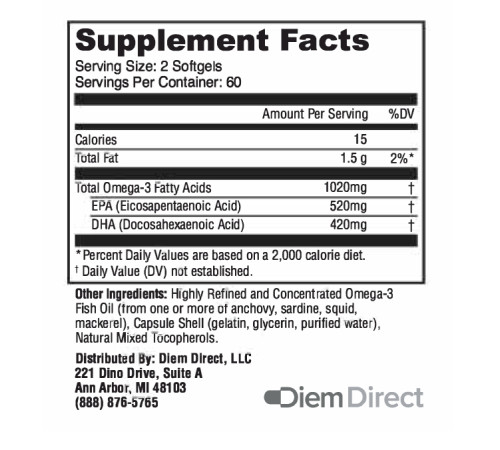 Clean Omega 3 - 120 Softgels Clean Omega 3 - 120 Softgels