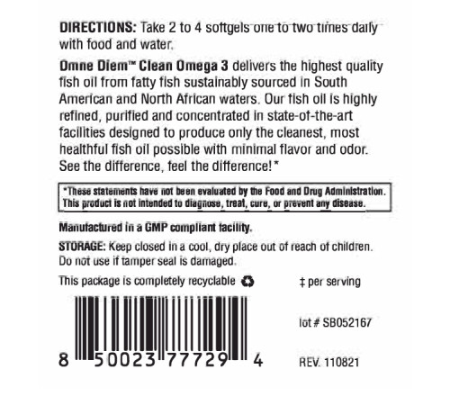 Clean Omega 3 - 120 Softgels Clean Omega 3 - 120 Softgels
