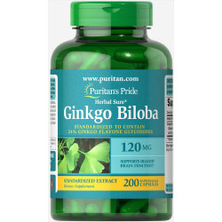 Gin кгo Biloba Standardized Extract 120mg - 200caps