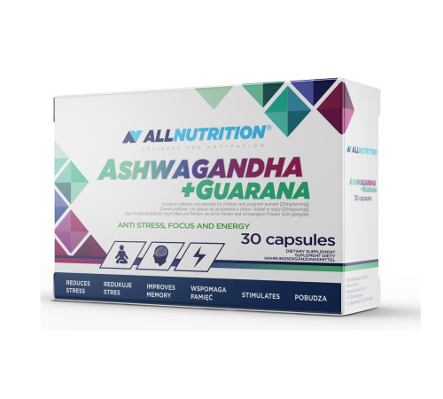 Ashwagandha 300ml + Guarana - 30caps Ashwagandha 300ml + Guarana - 30caps