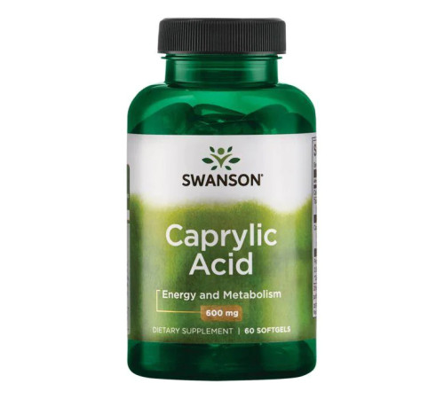 Каприлова кислота Caprylic Acid 600мг - 60 таблеток Каприлова кислота Caprylic Acid 600мг - 60 таблеток