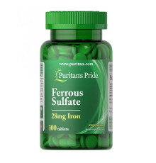 Iron Ferrous Sulfate 28 mg - 100 Tablets
