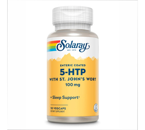 Guaranteed Potency 5-HTP + St. John's 100mg - 30 vcaps Guaranteed Potency 5-HTP + St. John's 100mg - 30 vcaps