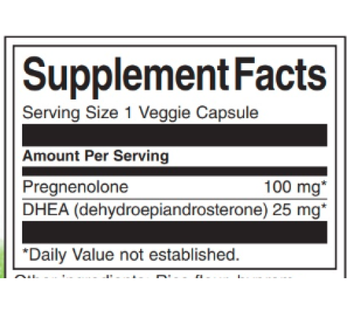 DHEA Pregnenolone Complex - 60veg caps DHEA Pregnenolone Complex - 60veg caps