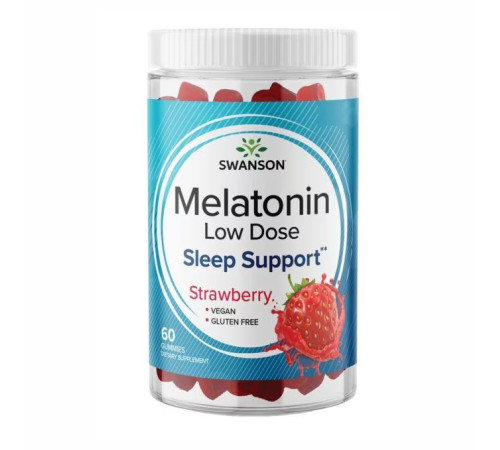 Melatonin Low Dose - 60 Gummies Strawberry Melatonin Low Dose - 60 Gummies Strawberry