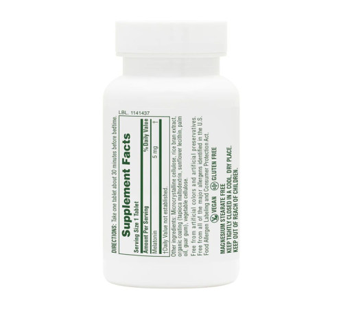 Мелатонін швидкої дії Fast Acting Melatonin 5мг - 90 таблеток Мелатонін швидкої дії Fast Acting Melatonin 5мг - 90 таблеток