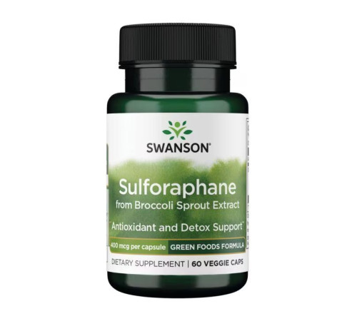 Sulforaphane from Broccoli Sprout Extract 400 mcg - 60veg caps Sulforaphane from Broccoli Sprout Extract 400 mcg - 60veg caps