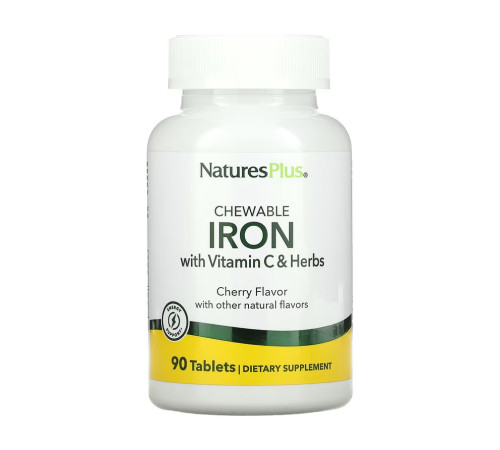 Залізо з вітаміном C (Iron 27мг with Vitamin C Herbs) - 90 таблеток