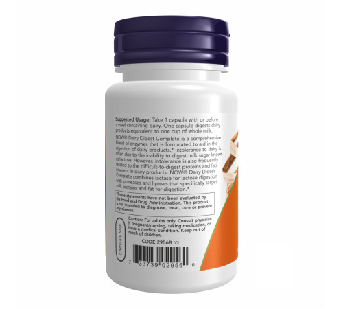 Dairy Digest Complete Now Foods - 90 vcaps Dairy Digest Complete Now Foods - 90 vcaps