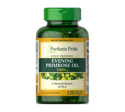 Олія примули вечірньої (Evening Primrose Oil 1000мг with GLA) 120 капсул Олія примули вечірньої (Evening Primrose Oil 1000мг with GLA) 120 капсул