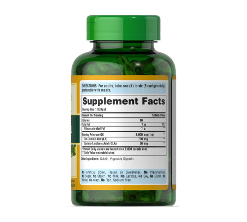Олія примули вечірньої (Evening Primrose Oil 1000мг with GLA) 120 капсул Олія примули вечірньої (Evening Primrose Oil 1000мг with GLA) 120 капсул