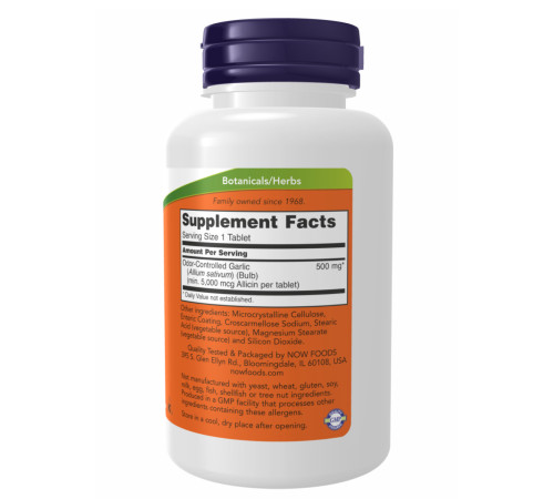 Garlic 5000 Enteric Now Foods - 90 tabs Garlic 5000 Enteric Now Foods - 90 tabs