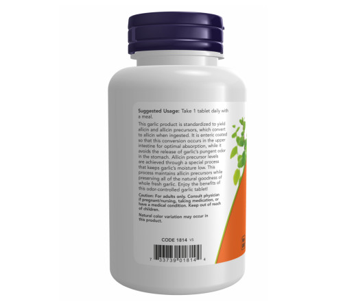 Garlic 5000 Enteric Now Foods - 90 tabs Garlic 5000 Enteric Now Foods - 90 tabs