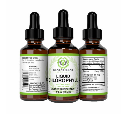 Liquid Chlorophyll Benevolent - 2fl oz 59ml Liquid Chlorophyll Benevolent - 2fl oz 59ml