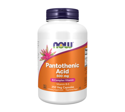 Пантотенова кислота (Pantothenic Acid) 500мг - 250 капсул Пантотенова кислота (Pantothenic Acid) 500мг - 250 капсул