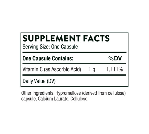 Аскорбінова кислота Ascorbic Acid 1г - 60 капсул Аскорбінова кислота Ascorbic Acid 1г - 60 капсул