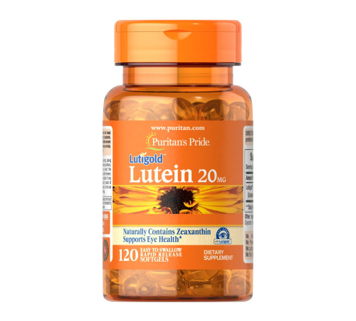 Лютеїн із зеаксантином Lutein 20мг with Zeaxanthin - 60 капсул Лютеїн із зеаксантином Lutein 20мг with Zeaxanthin - 60 капсул