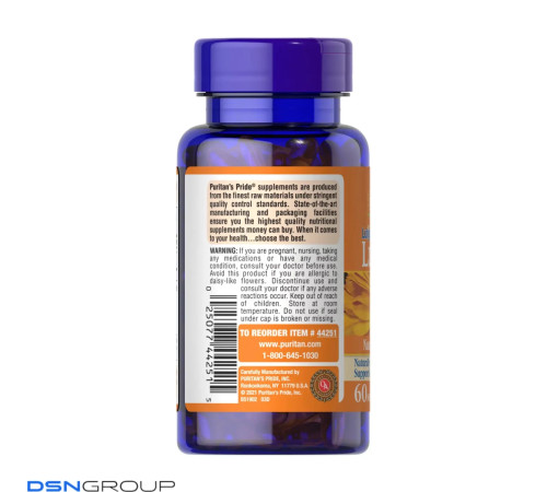 Лютеїн із зеаксантином Lutein 40мг with Zeaxanthin - 60 капсул Лютеїн із зеаксантином Lutein 40мг with Zeaxanthin - 60 капсул