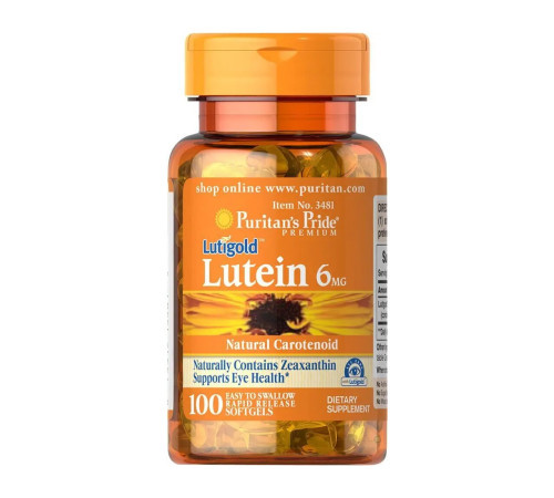 Лютеїн із зеаксантином Lutein 6мг with Zeaxanthin - 100 капсул Лютеїн із зеаксантином Lutein 6мг with Zeaxanthin - 100 капсул