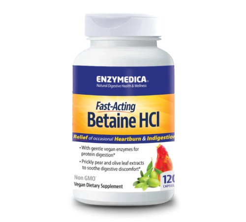Бетаїн гідрохлорид Betaine HCI 600мг - 120 капсул Бетаїн гідрохлорид Betaine HCI 600мг - 120 капсул