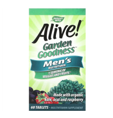 Alive Organic Garden Goodness Men - 60 tabs