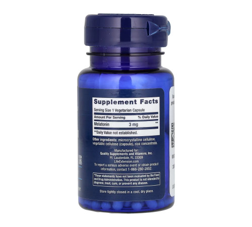 Мелатонін Melatonin 3мг - 60 капсул Мелатонін Melatonin 3мг - 60 капсул