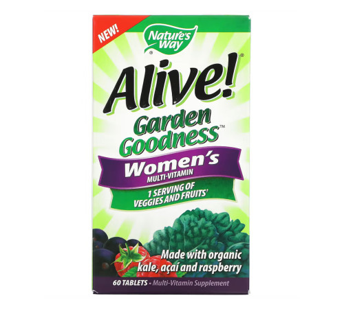 Alive Organic Garden Goodness Women - 60 tabs