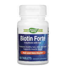Biotin Forte Nature's Way 3 mg - 60 tabs