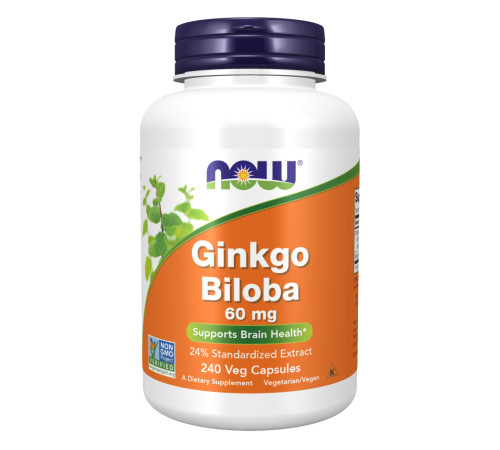 Гінкго білоба (Ginkgo Biloba) 60мг - 240 капсул Гінкго білоба (Ginkgo Biloba) 60мг - 240 капсул