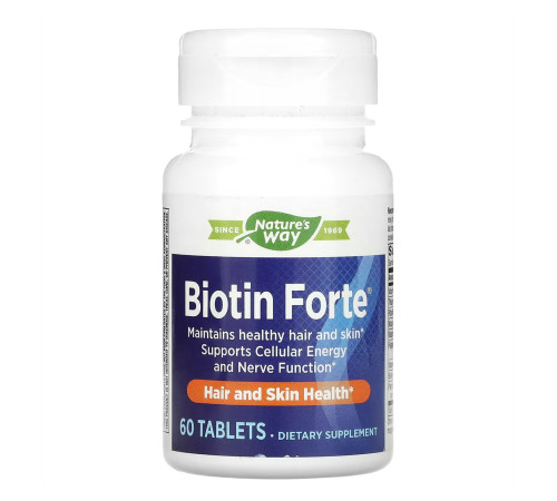 Biotin Forte Nature's Way 5 mg - 60 tabs Biotin Forte Nature's Way 5 mg - 60 tabs