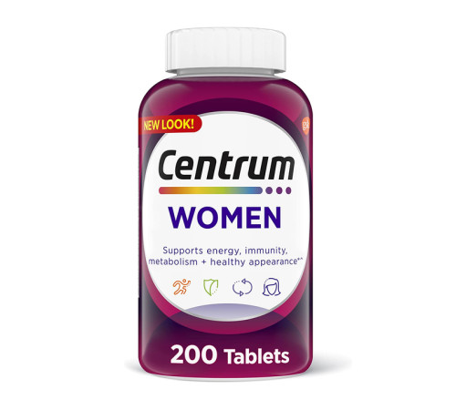 Мультивітаміни для жінок Centrum Women - 200 таблеток Мультивітаміни для жінок Centrum Women - 200 таблеток