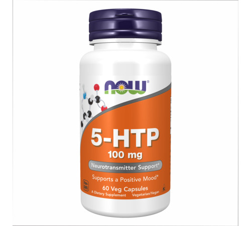Гідрокситриптофан Now Foods 5-HTP 100мг - 60 капсул