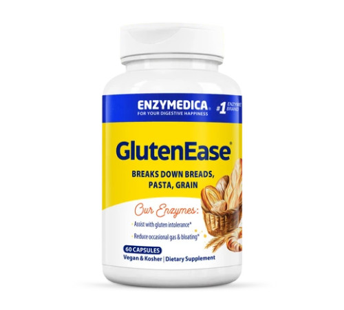 Ферменти для перетравлення глютену GlutenEase - 60 капсул Ферменти для перетравлення глютену GlutenEase - 60 капсул