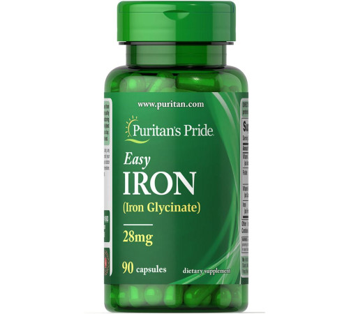 Easy Iron 28 mg (Iron Glycinate) - 90 Capsules