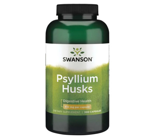 Лушпиння подорожника Psyllium Husks 610мг - 300 капсул Лушпиння подорожника Psyllium Husks 610мг - 300 капсул