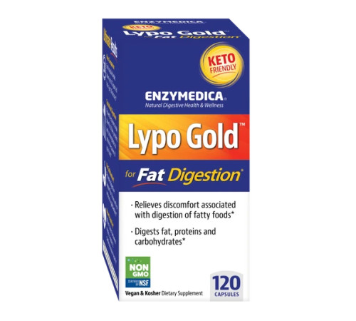 Травні ферменти Enzymedica Lypo Gold - 120 капсул Травні ферменти Enzymedica Lypo Gold - 120 капсул