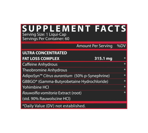 Жироспалювач Lipo 6 Black Ultra Concentrate - 60 капсул (EU version) Жироспалювач Lipo 6 Black Ultra Concentrate - 60 капсул (EU version)