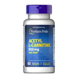 Ацетил L-карнітин (Acetyl L-Carnitine) 500мг - 60 Капсули