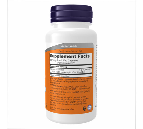 Ацетил-L-карнітин (Acetyl L-Carnitine) 500мг - 200 капсул Ацетил-L-карнітин (Acetyl L-Carnitine) 500мг - 200 капсул