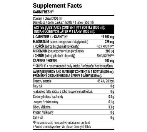 Carni Fresh Extrifit - 850ml Elderberry Carni Fresh Extrifit - 850ml Elderberry
