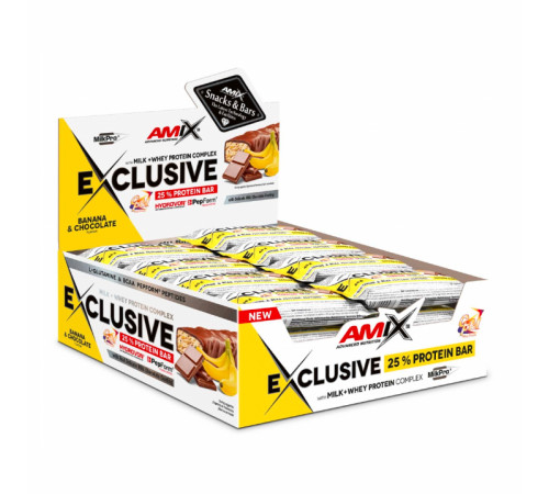 Exclusive Protein Bar - 12x85g Banana Chocolate Exclusive Protein Bar - 12x85g Banana Chocolate