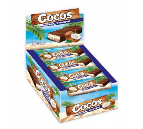 Кокосові батончики Cocos Bar - 25x35г Кокосові батончики Cocos Bar - 25x35г