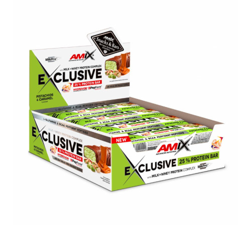 Exclusive Protein Bar - 12x85g Pistachio Caramel Exclusive Protein Bar - 12x85g Pistachio Caramel